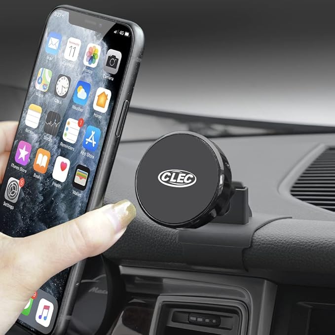 BEERTE Car Phone Holder fit for Porsche Macan 2015-2025 and Porsche Cayenne 2019-2023,Strong Magnetic Phone Mount Rotatable Adjustable Safe Convenient Phone Navigation for 4-7 inch Smartphone
