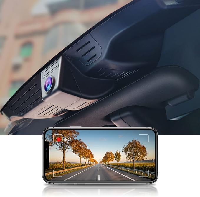 Fitcamx 4K Dash Cam Suitable for Land Rover Defender 2020-2026 90 110 Octa 130 (L663), OEM Factory Look, UHD 2160P Video, Built-in WiFi & APP, Loop Recording, Gravity Sensor, Plug & Play, 64GB Card