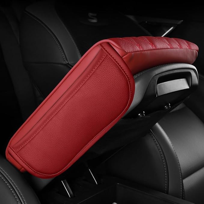 Universal Car Armrest Pad for Lexus RX|RX AL30 AL20 AL10 XU30 RX 450 350 200 270 Leather Armrest Box Center Console Cover Pad Waterproof Arm Rest Protector Decor Accessories,Brown-Normal