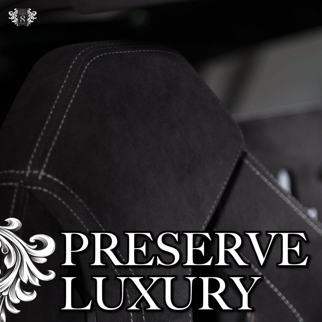 Pinnacle Black Label Suede-Soft Alcantara® Cleaner (8 oz): Premium Care for Micro-Suede & Alcantara Surfaces - Gently Removes Stains, Refreshes, and Deodorizes - Safe for All Interior Fabrics