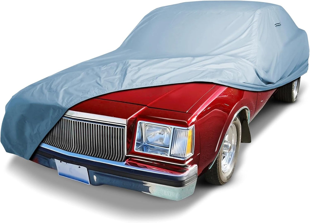 iCarCover Premium Car Cover for 1978-1987 Buick Regal Heavy Duty Waterproof All Weather Automobiles Custom Fit Indoor Outdoor UV Snow Protection Covers with Straps and Bag