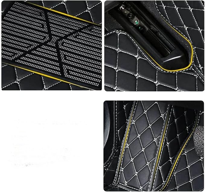 Car Floor Mats Automotive Floor Mats Vehicle Specific All Weather Protection Custom Compatible with Most of 98% Cars SUVs (Red and Red)