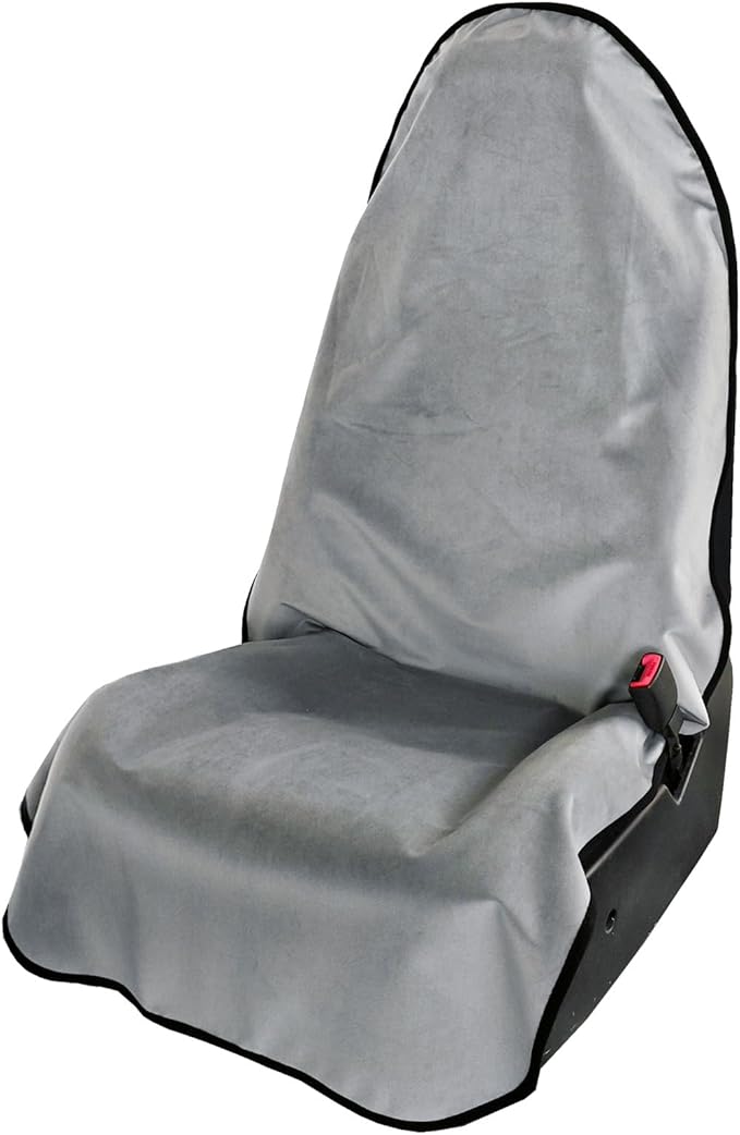 Leader Accessories Grey Car Seat Cover Front Seats Protector for Gym Workout,Running,Swimming,Beach and Hiking,Waterproof Velvet Bucket Seat Cover for Car Trucks SUV Jeep
