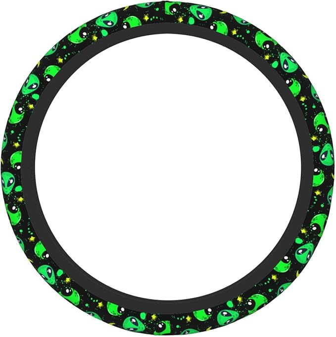Aliens Steering Wheel Cover for Men Women Universal Car Accessories 15 Inch Neoprene Auto Interior Decor