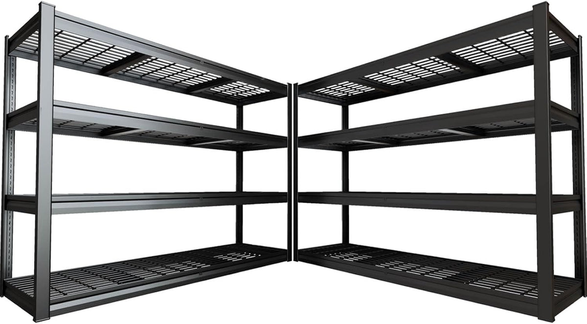 67" Wide Garage Shelving Unit, 30" D Heavy Duty Garage Storage Shelves,3500 LBS Capacity, Industrial Adjustable Shelves for Basement Warehouse, 2 Pack