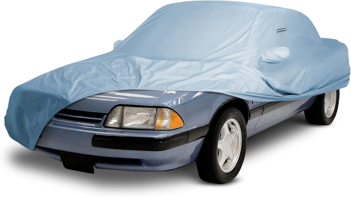 iCarCover Custom Car Cover for 1979-2004 Ford Mustang LX, GT Waterproof All Weather Rain Snow UV Sun Protector Full Exterior Indoor Outdoor Car Cover