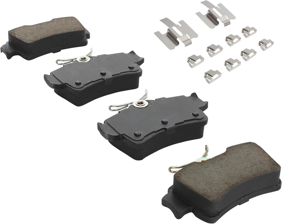 Premium Ceramic Rear Brake Pads (1001-0627AC) Compatible with Ford Mustang 1994-2001