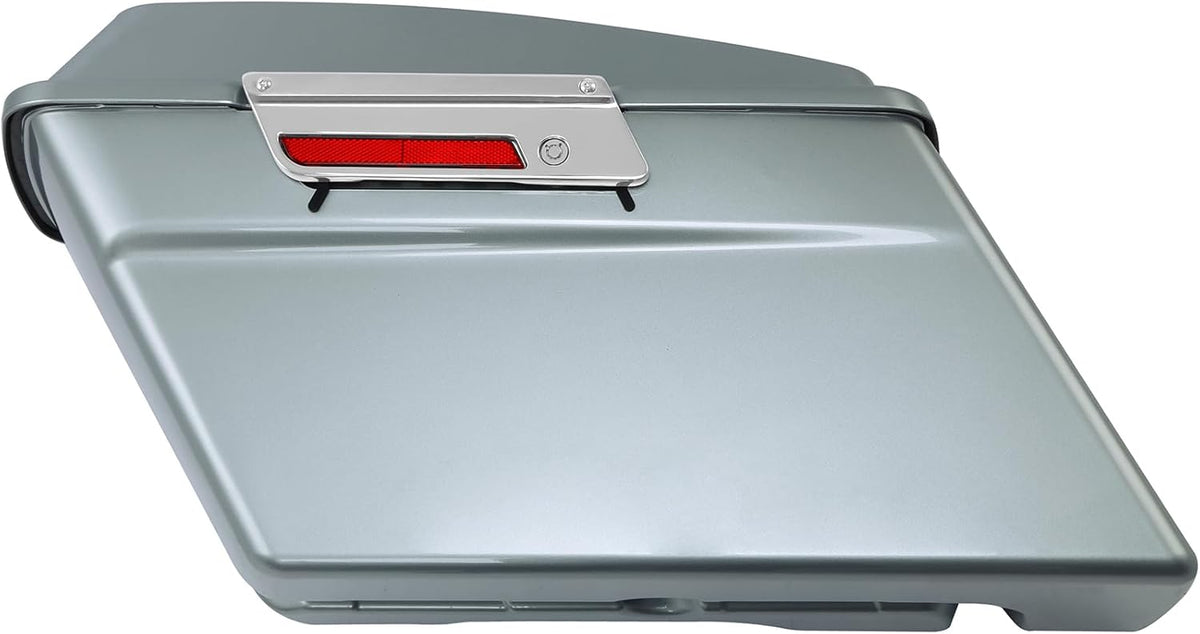 Green-L Silver Hard Saddlebags Fit for Harley Touring Electra Street Road Glide King 1994-2013