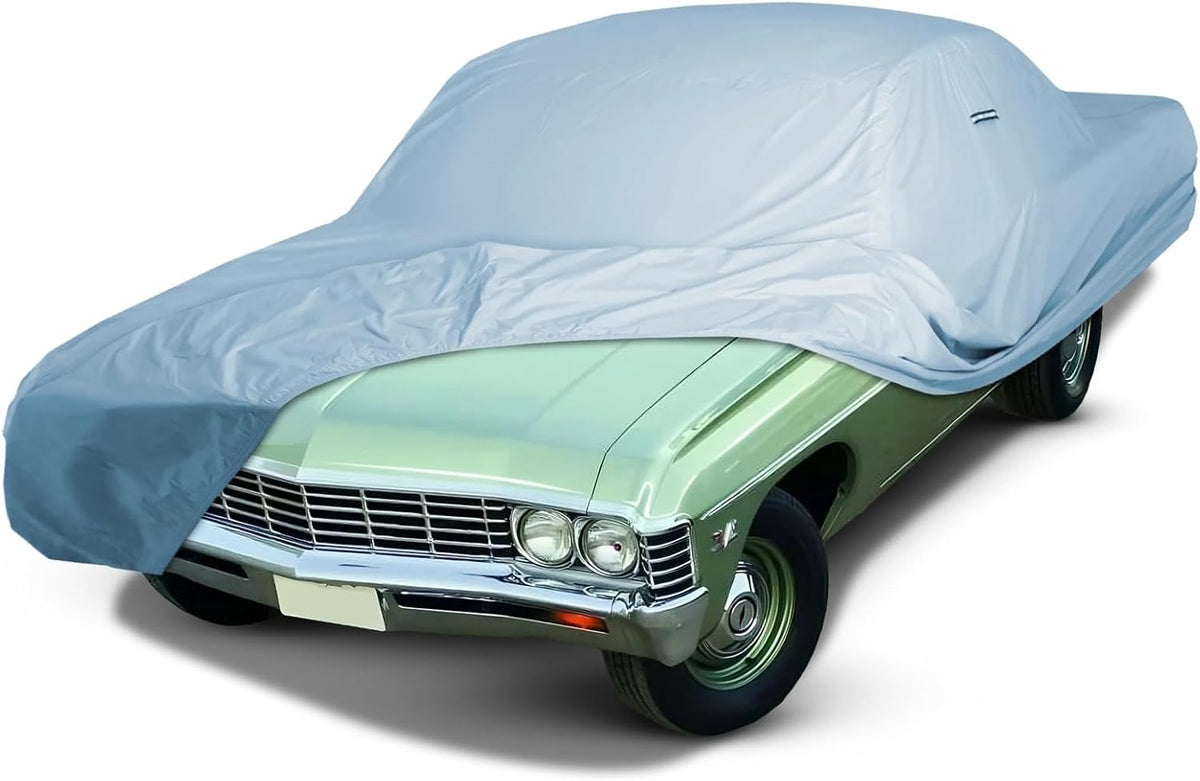 iCarCover Premium Car Cover for 1959-1970 Chevy Bel Air Wagon Heavy Duty Waterproof All-Weather Automobiles Custom Fit Indoor Outdoor UV Snow Protection Covers with Straps and Bag