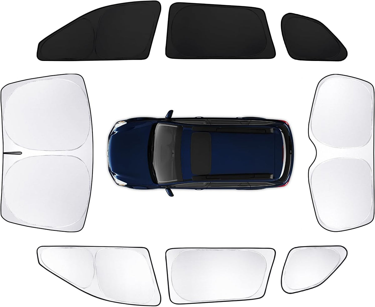 8pcs Car Window Shades for Subaru Outback Wagon 2010-2014 Accessories,Windshield Side Rear Full Sunshade,Sun Visor UV Blocking, Privacy Protection and Blackout for Camping Outdoor