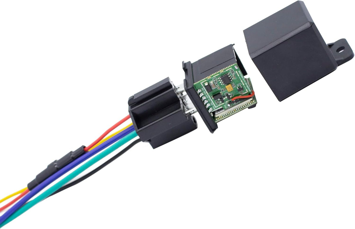 2 in 1 Remote Kill Switch & GPS Tracker for Vehicles No Monthly Fee, No Subscription, 4G SIM Card and Data Included, Trip History, GeoFence, Driving Alerts