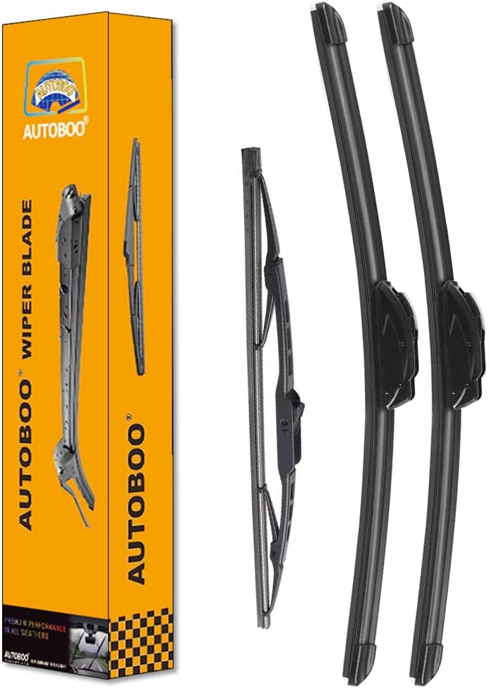 AUTOBOO 26"+20" Windshield Wipers with 16" Rear Wiper Blade Replacement for Dodge Grand Caravan 2008-2014 2015 2016 2017 2018 2019 2020 Chrysler Town & Country -Original Factory Quality (Pack of 3)