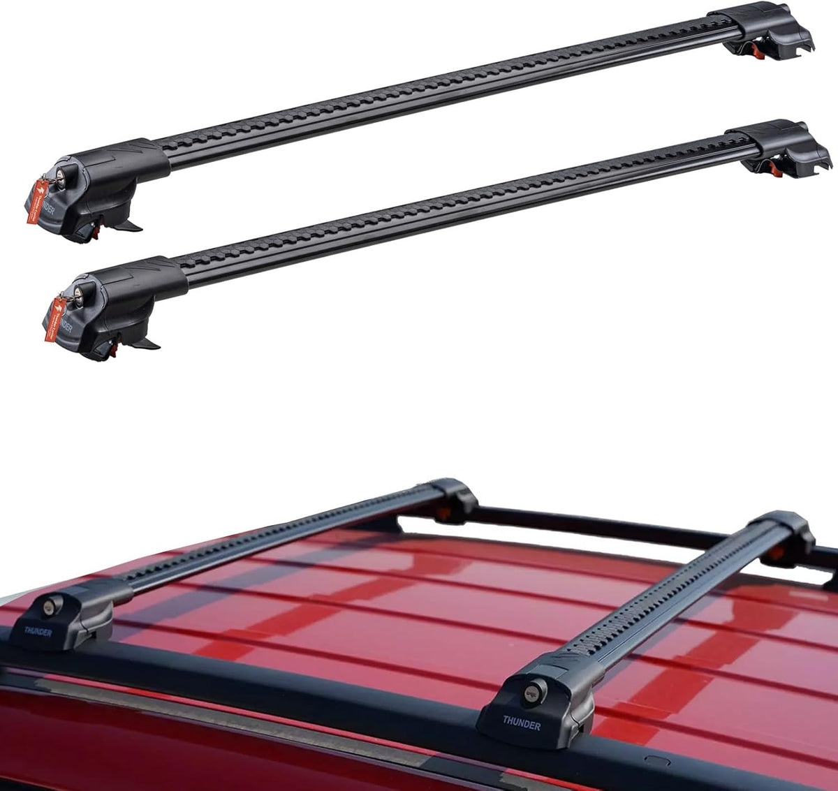 for Subaru XV Crosstrek 2013 2026 Roof Rack Cross Bars | Lockable Aluminum Luggage Carrier | Anti-Theft Design with Key | Fits with Raised Side Rails | Base Premium Sport Limited Wilderness (Black)
