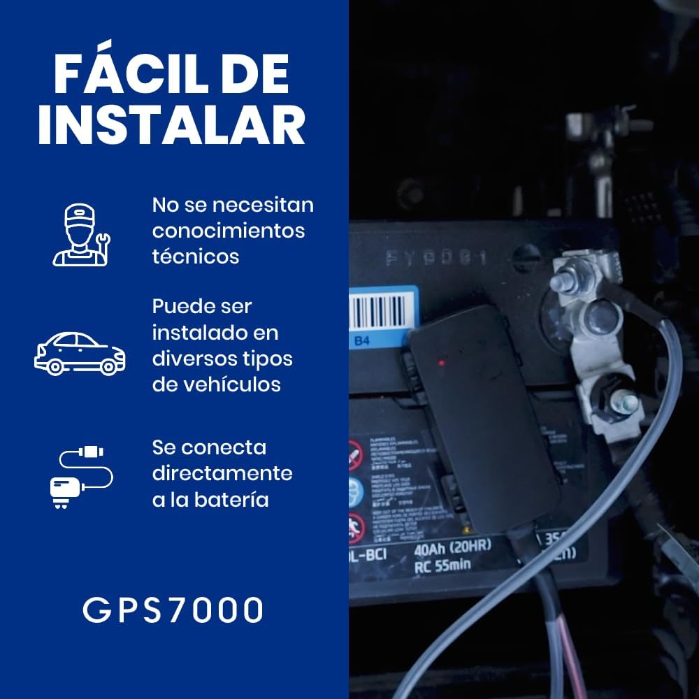GPS7000-4G Hidden GPS Tracker for Vehicles | 90 Days of Service Included | Self & Easy Installation | After The 90 Days Included in The Service, You can Choose to Subscribe | No Hidden Fees