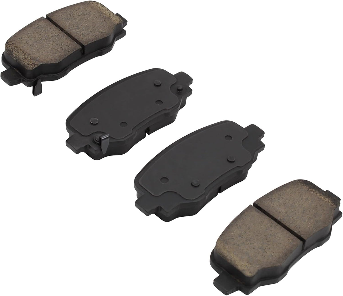Premium Ceramic Rear Brake Pads (1001-1809C) Compatible with Alfa Romeo Tonale 2024-2024, Dodge Hornet 2023-2023, Fiat 500X 2016-2023, Jeep Compass 2018-2020, Jeep Renegade 2015-2023