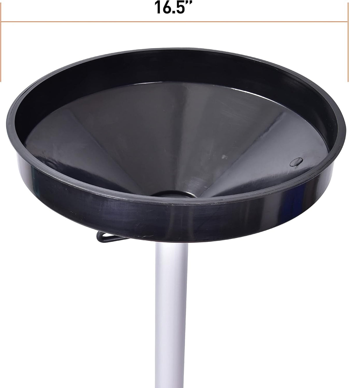PONO Portable Waste Oil Drain Tank 18 Gallon with Steel Waste Oil Container, Adjustable Funnel Height, Oil Changing, Oil Dolly for Car Fluid Fuel Transfer Drainage