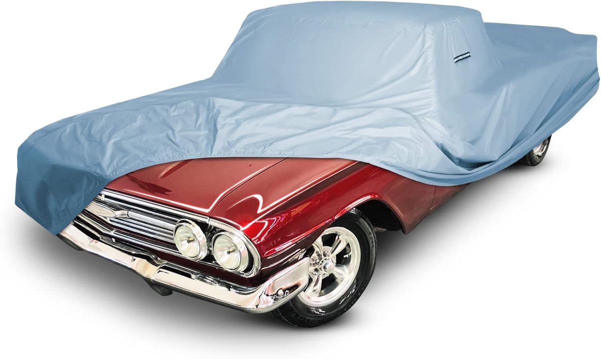 iCarCover Premium Car Cover for 1959-1960 Chevy El Camino Heavy Duty Waterproof All Weather Automobiles Custom Fit Indoor Outdoor UV Snow Protection Covers with Straps and Bag