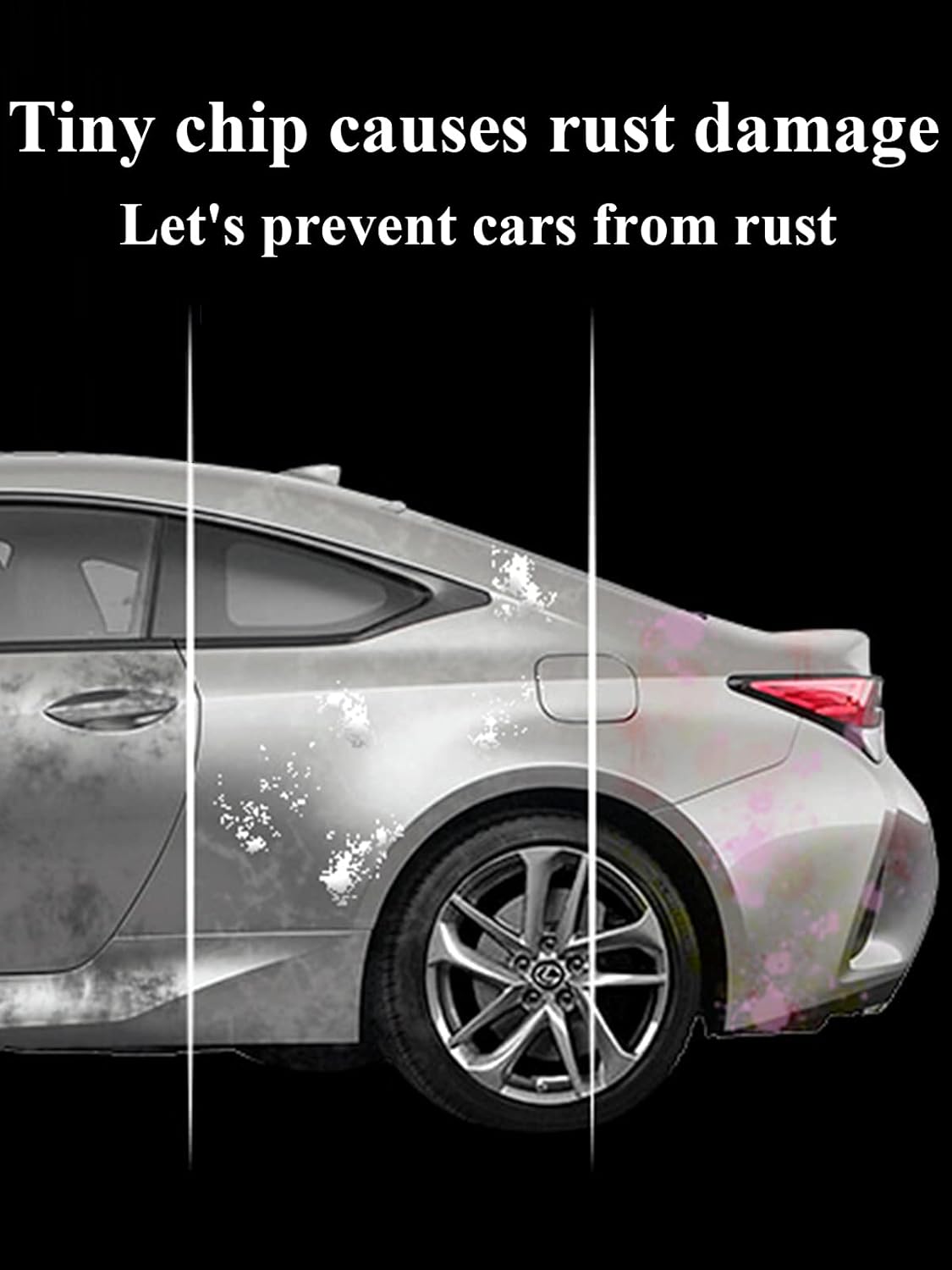 SYOAUTO Pearl White Touch Up Paint for Cars Auto Touch up Paint Scratch Repair Pen Brush and Tip 2 in 1 Pearl White