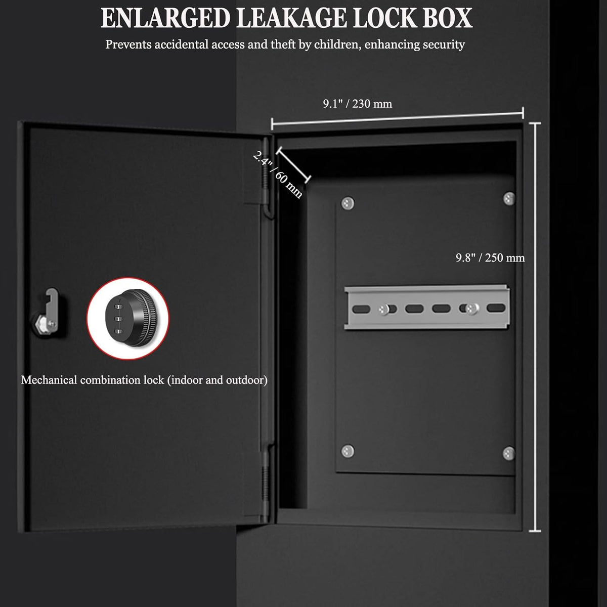 EV Charger Connector Pedestal Electric Vehicle Charging Stations, Stainless Steel, Combination Lock, Charging Pillar Charging Lever Charging Column for Charging Station Garage