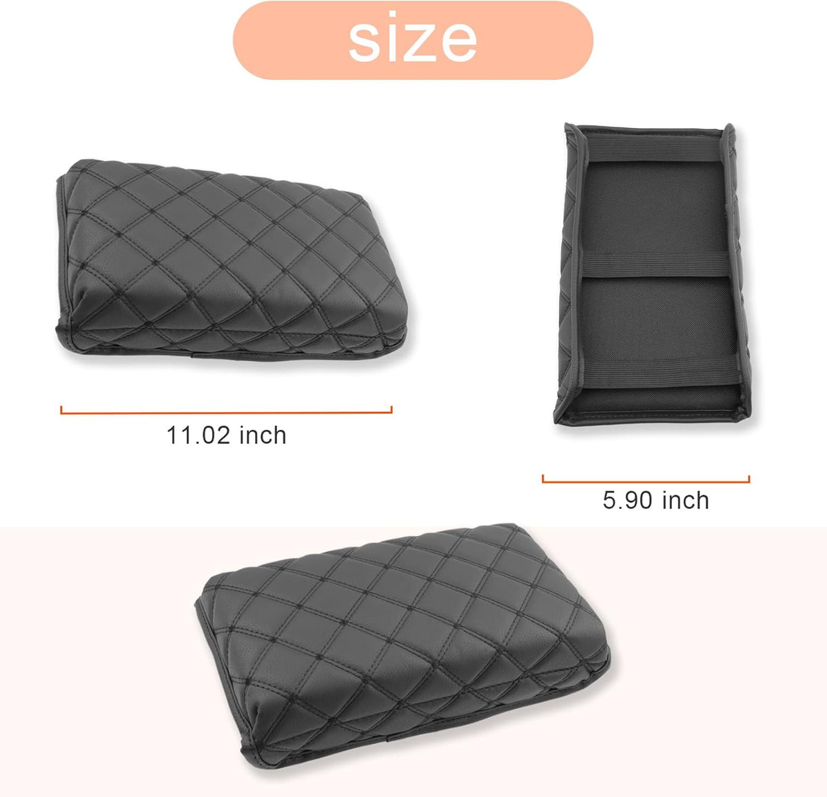 CDEFG for 2022 2023 2024 Hyundai Tucson Santa Cruz Center Console Armrest Cover Arm Rest Box Protector for Tucson Santa Cruz 2022 2023 2024 Interior Accessories