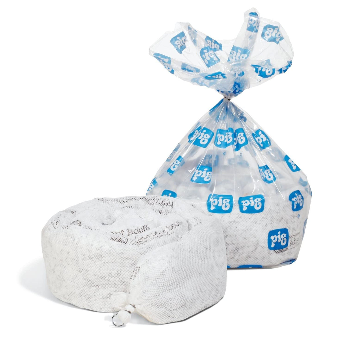 PIG Oil Boom - Oil-Only Absorbent Boom - 2 Pack - 8" x 10' Boom - Absorbs up to 12 gallons per Boom - BOM400