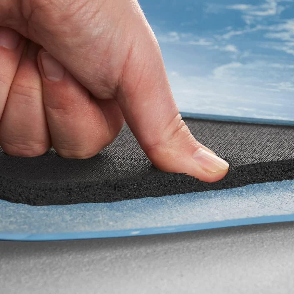 Consolidated Plastics Anti-Fatigue Marble Floor Mat, Commercial Grade Standing Support for Leg & Back Pain, Thick Heavy-Duty Rubber Made in USA (Blue, 2' x 3')