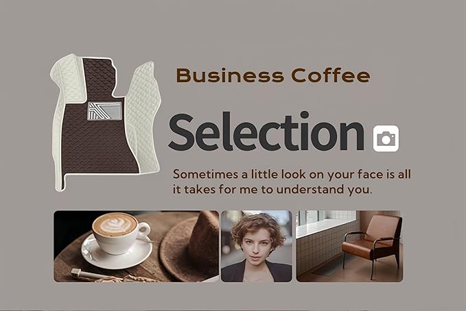 Custom Making Car Floor Mats for 98% Sedan SUV Car Protection Full Coverage Mats Anti-Slip Leather Floor Liners All Weather Car Floor Mats (Black+Beige Side)