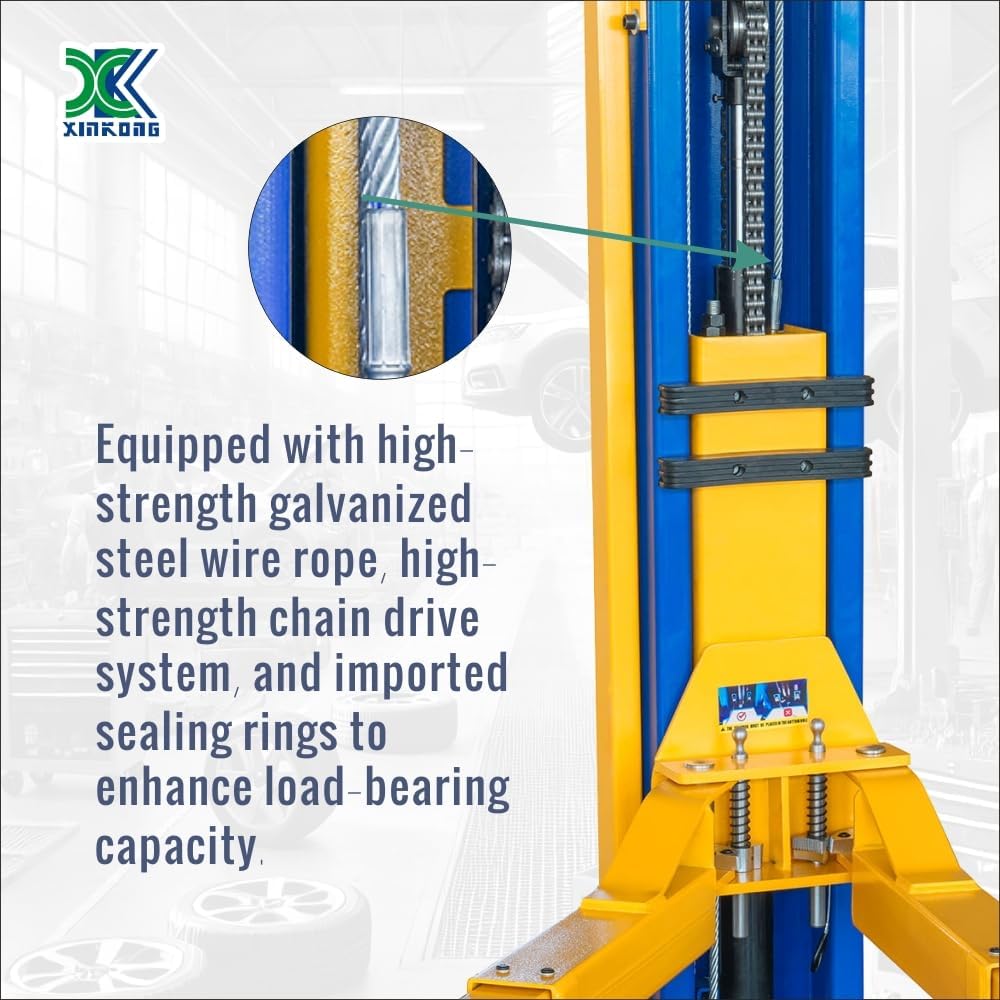 XK-1150 Auto Lift Car Lift Capacity 11500 Lbs Two Post Truck Hoist with 36 Months Parts Replacement