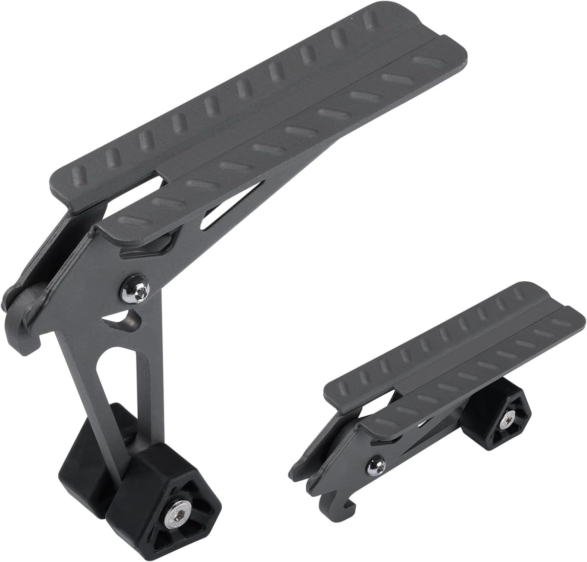 COWVIE Foldable Car Door Step Stand Pedal - Access to Vehicle's Top Roof Both Feet Stand Pedal Ladder for Most SUV Truck Jeep Black