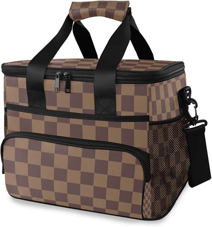 Cooler Bag Insulated Picnic Bag Large Lunch Box Reusable Tote Bag Soft Sided Portable Beach Cooler Grocery Camping