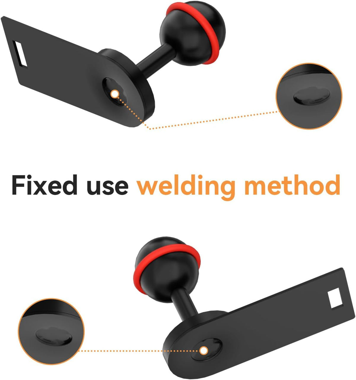 Radar Detector Mount, Aluminum Rearview Mirror Rod Radar Bracket, Suitable for Uniden Radar Model