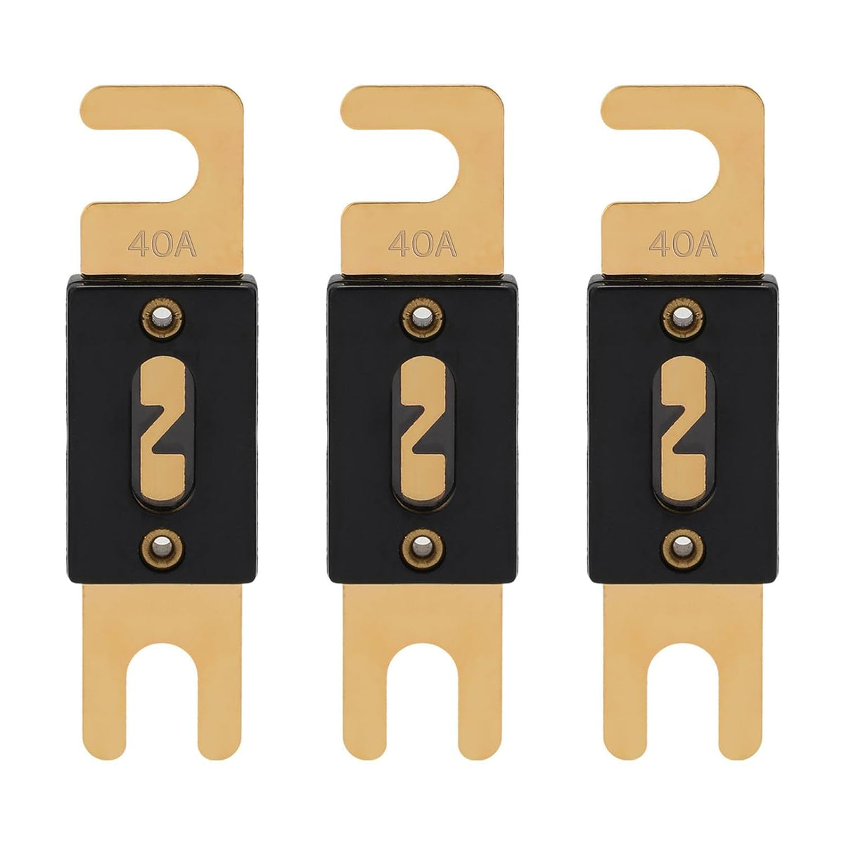 40A ANL Fuse 40 Amp Inline Blade Fuses 32V for Car Audio Inverter Automotive Stereo (Pack of 3 pcs)