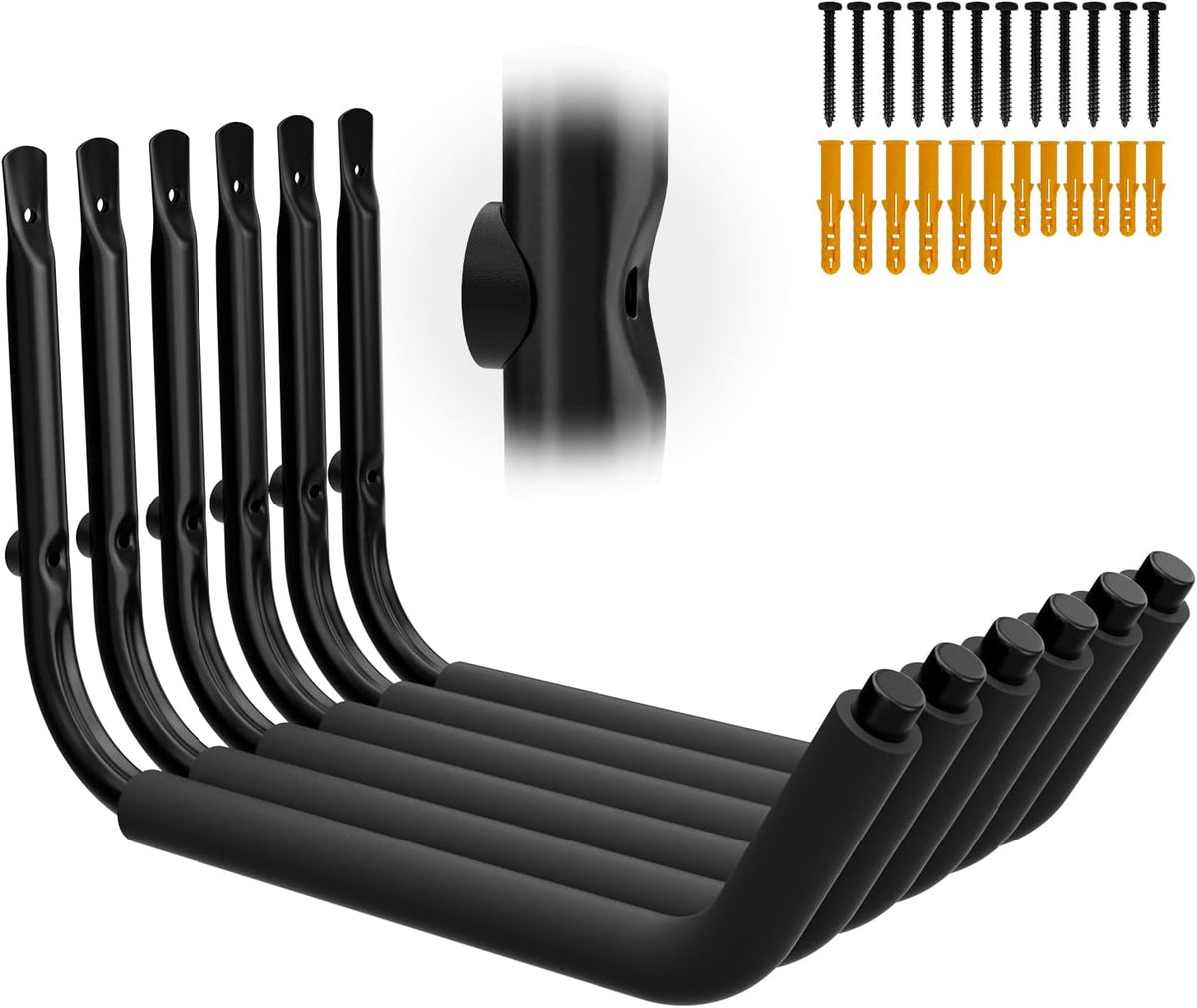 UNITEDPOWER Kayak Storage Racks, Garage Hangers, Wall Hooks for Canoe, Ladder, Bicycle, Folding Chairs, Surfboard, Snowboard, Hose and Tools, Indoor, Outdoor