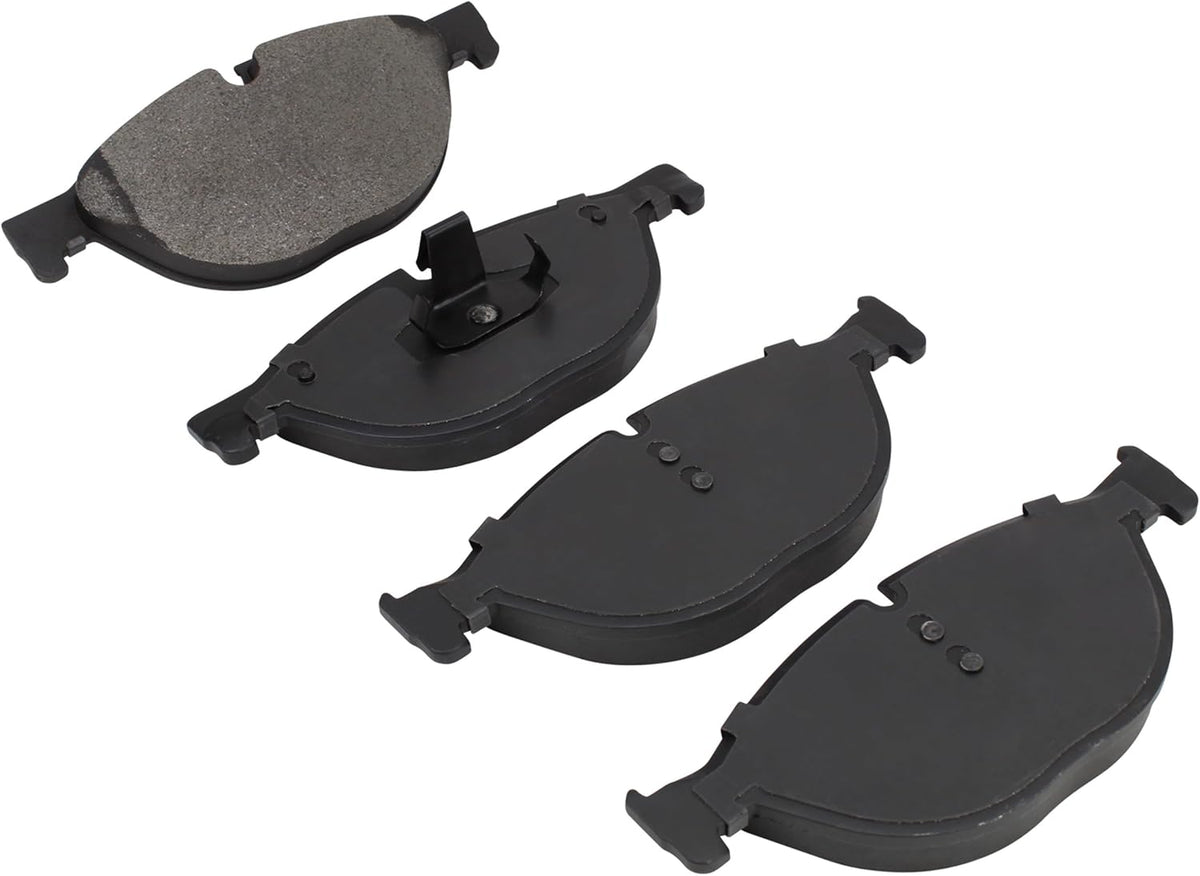 Premium Semi-Metallic Front Brake Pads (1001-1409M) Compatible with 1999-2019 Bentley/BMW/Rolls-Royce (528i/535i/535i GT/550i/550i GT/650i/650i Gran Coupe/740i/750i/ActiveHybrid 7)