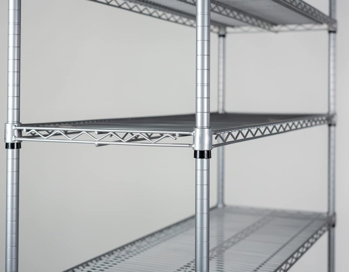 Omega 12" Deep x 24" Wide x 80" High 3 Tier Gray Starter Shelving Unit