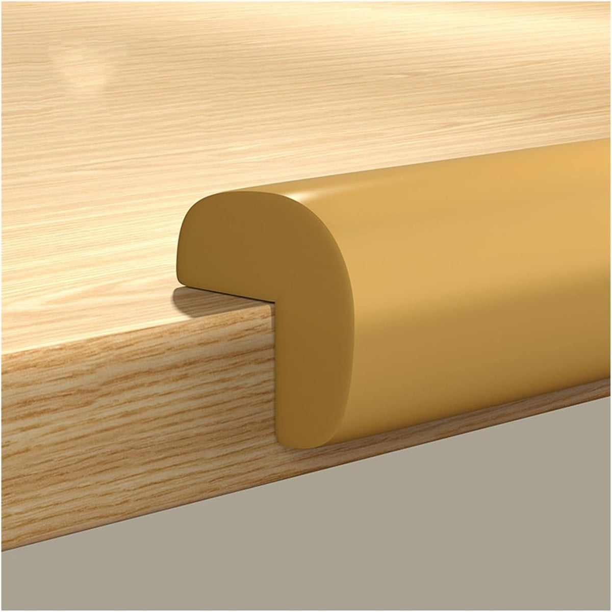 XPLKQXE Sharp Edge Safety Corner Edge Foam Padding, Edge Guards Bumpers Adhesive, Edge Corner Protector Guards for Table Edges & Sharp Corners(Woody,1pcs)