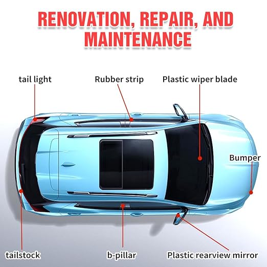 Plastics Parts Crystal Coating, 2025 Upgraded Leather Plastic Polishing Renovation Coating Agent, Car Trim Restorer with Sponge, Crystal Coating for Cars Interior or Exterior (1)