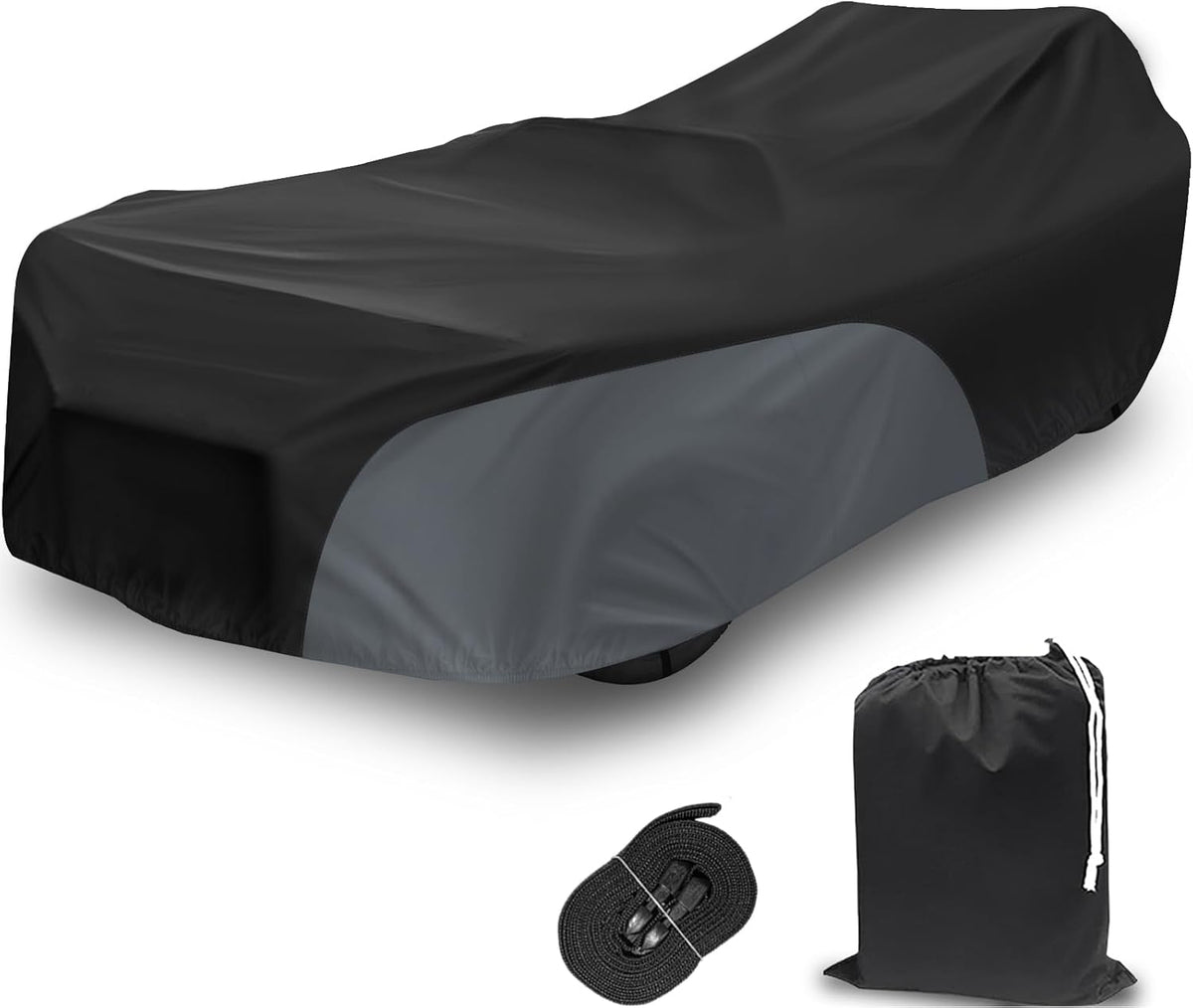 Polaris Slingshot Cover, Waterproof Windproof Sunproof Outdoor Protection Compatible with Slingshot/S/SL/SLR/SLR LE, with Reflective Strips, Black&Grey