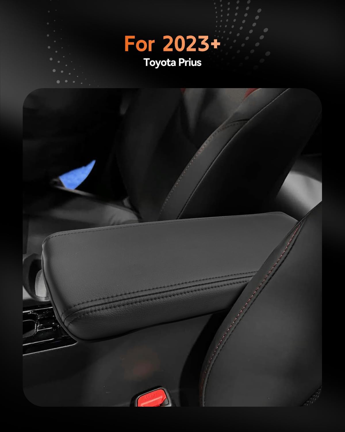 CDEFG for Toyota Prius 2023-2025 2026 Center Console Cover Armrest Box Cover for Prius (LE, XLE, Nightshade Edition, Limited) 2023 2024 2025 Accessories Arm Rest Protector