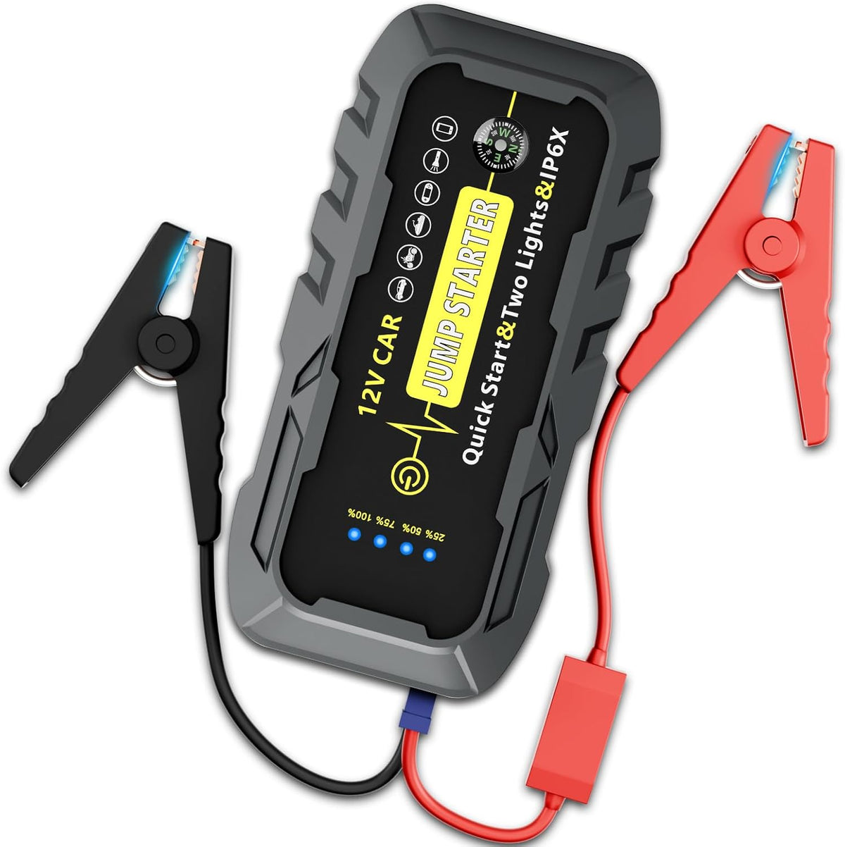 2025 Upgraded for A5 Car Jump Starter 3000A,Jump Starter Battery Pack for Up to 9.0L Gas and 7.0L Diesel Engines,12V Portable Jump Box with 4 Modes Flashlight and Jumper Cable-3year Limited