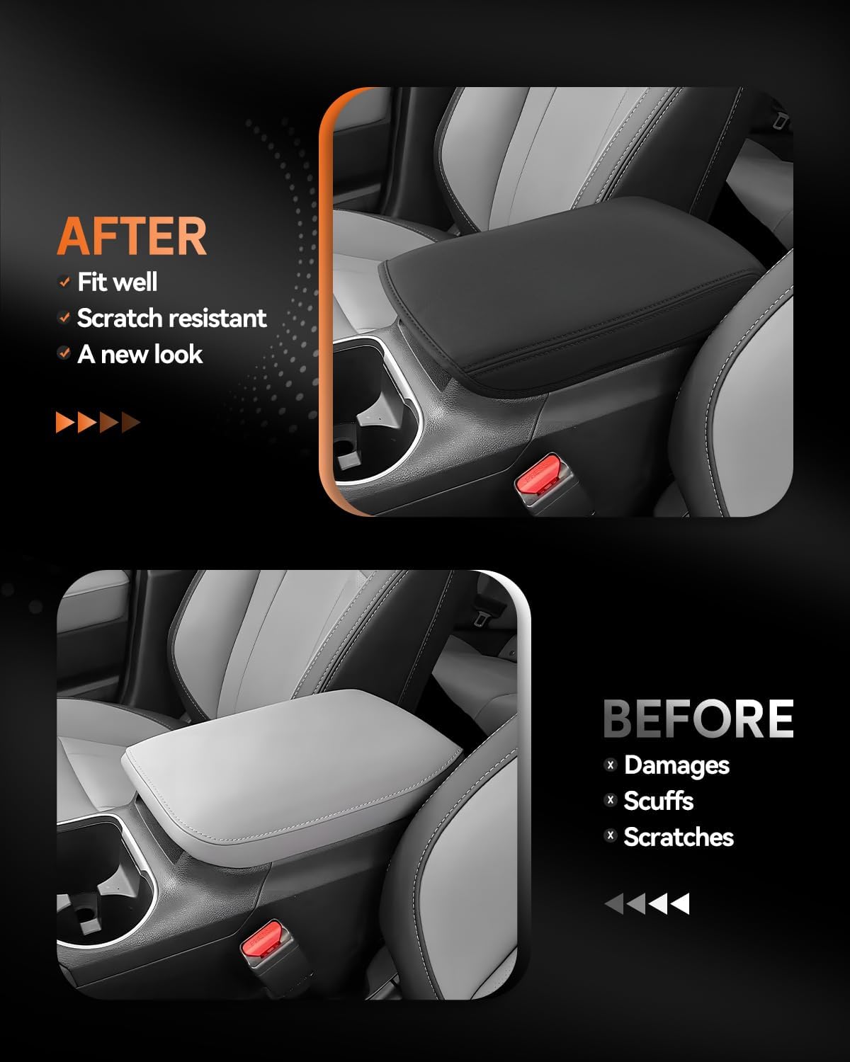 CDEFG for Subaru Outback 2020-2025 Center Console Cover Armrest Box Cover for Outback 2020 2021 2022 2023 2024 2025 Accessories Console Arm Rest Protector