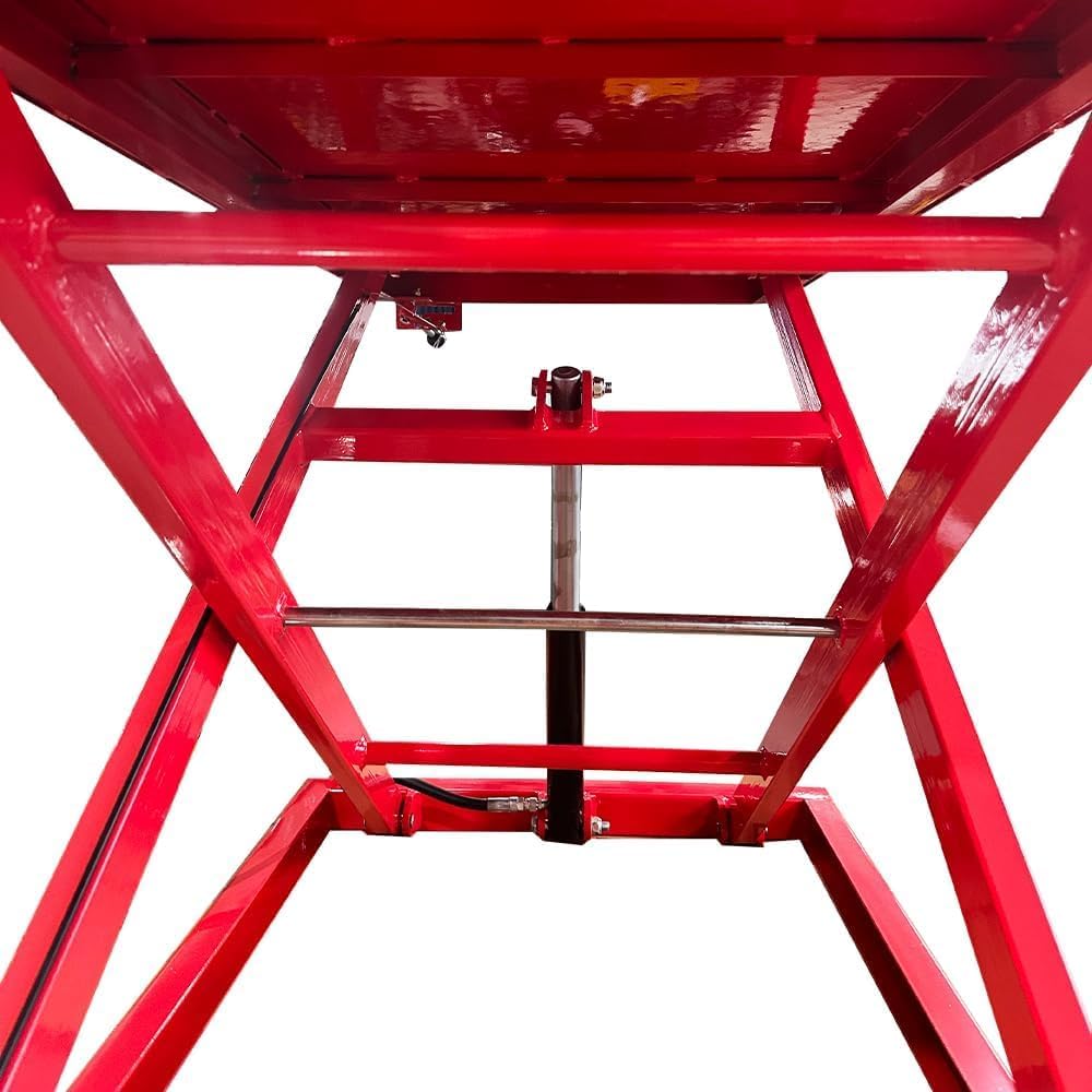 1500lbs Motorcycle Lift Side Extension Motorcycle Jack Table Pedal Hydraulic Pump Lift Table KT-Moto150