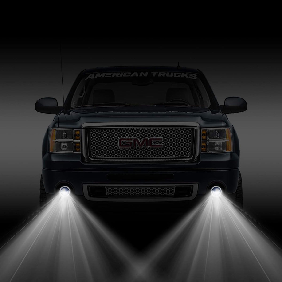 Tecoom LED Fog Lights, 1 Pair Bumper Driving Fog Lamps Compatible with 2007 2008 2009 2010 2011 2012 2013 GMC Sierra 1500/2500/3500, DOT SAE Approved,Waterproof 4200 lumen LED Fog Light