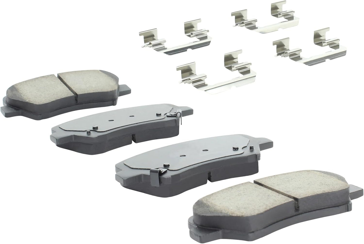 Premium Ceramic Front Brake Pads (1001-1543C) Compatible with 2010-2017 Hyundai/Kia (Elantra/Elantra Coupe/Elantra GT/Forte/Forte Koup/Soul/Veloster)