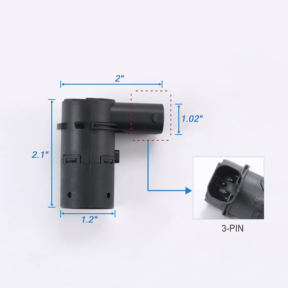 JDMSPEED New Set of 4 Pcs Bumper Backup Parking Sensor Replacement for 4F23-15K859-AA 4F2315K859AA