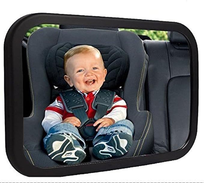 Shynerk Baby Car Mirror, Rear Facing Car Seat Mirror Safety for Infant Newborn, Baby Mirror with Wide Rearview & 360° Rotation, Shatterproof & Easy Assembled Crash Tested