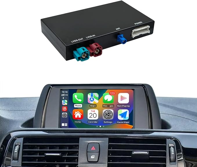 Wireless CarPlay/Android Auto Adapter for BMW NBT 3/4/5/6/7 Series X1/X3/X4/X5/X6 (2012-2016), Carplay Retrofit Decoder Module, Supports OEM Controls, Airplay Mirror Link, Navigation, Reverse Camera
