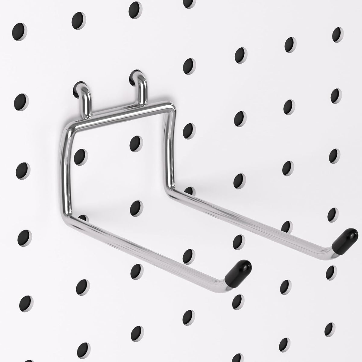 FRIMOONY Heavy Duty Pegboard Hooks 30 Pack, 4 Inch Long, Fitting 1/4 Inch Pegboard Holes, Silver Metal Garage Workshop Shed Organizer