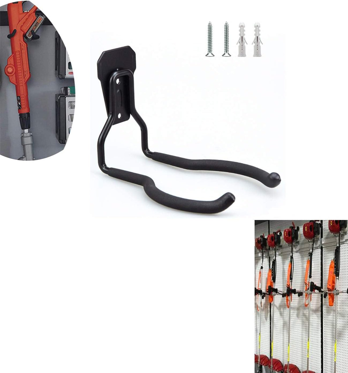 Power Tool Hanger - Trimmer & Weed Wacker Hangers for Garage Wall - Perfect for Tool Organizers & Storage