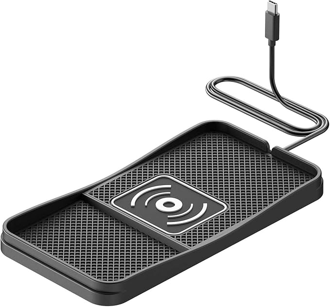 Car Wireless Charger Pad for Lexus NX 2015-2026, Fast Car Wireless Charging Pad for Car Center Console, Non Slip Charging Mat,1M-Type C